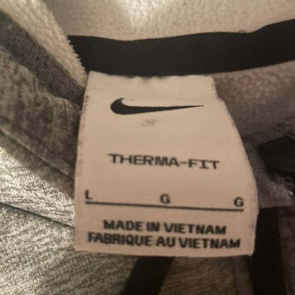 Gray Nike Zip Up Hoodie - Picture 4 of 5